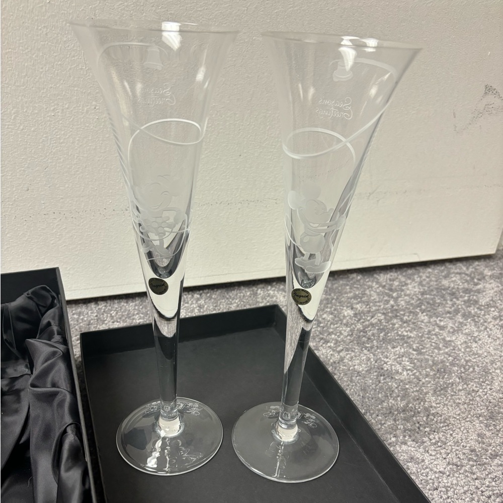 Walt Disney champagne flutes